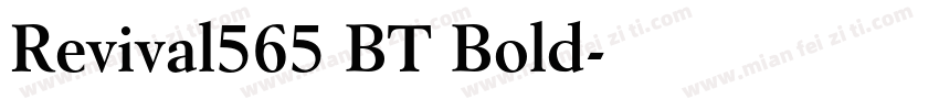 Revival565 BT Bold字体转换
